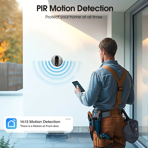 Smart Peephole Viewer Door Bell Camera