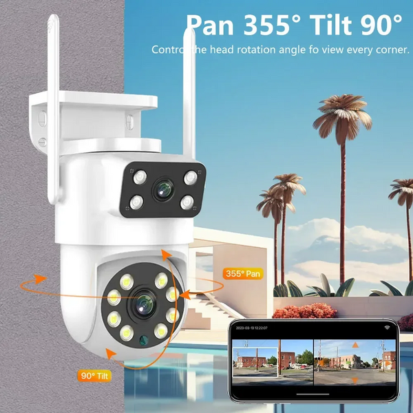 Dual Lens Wireless Security Camera