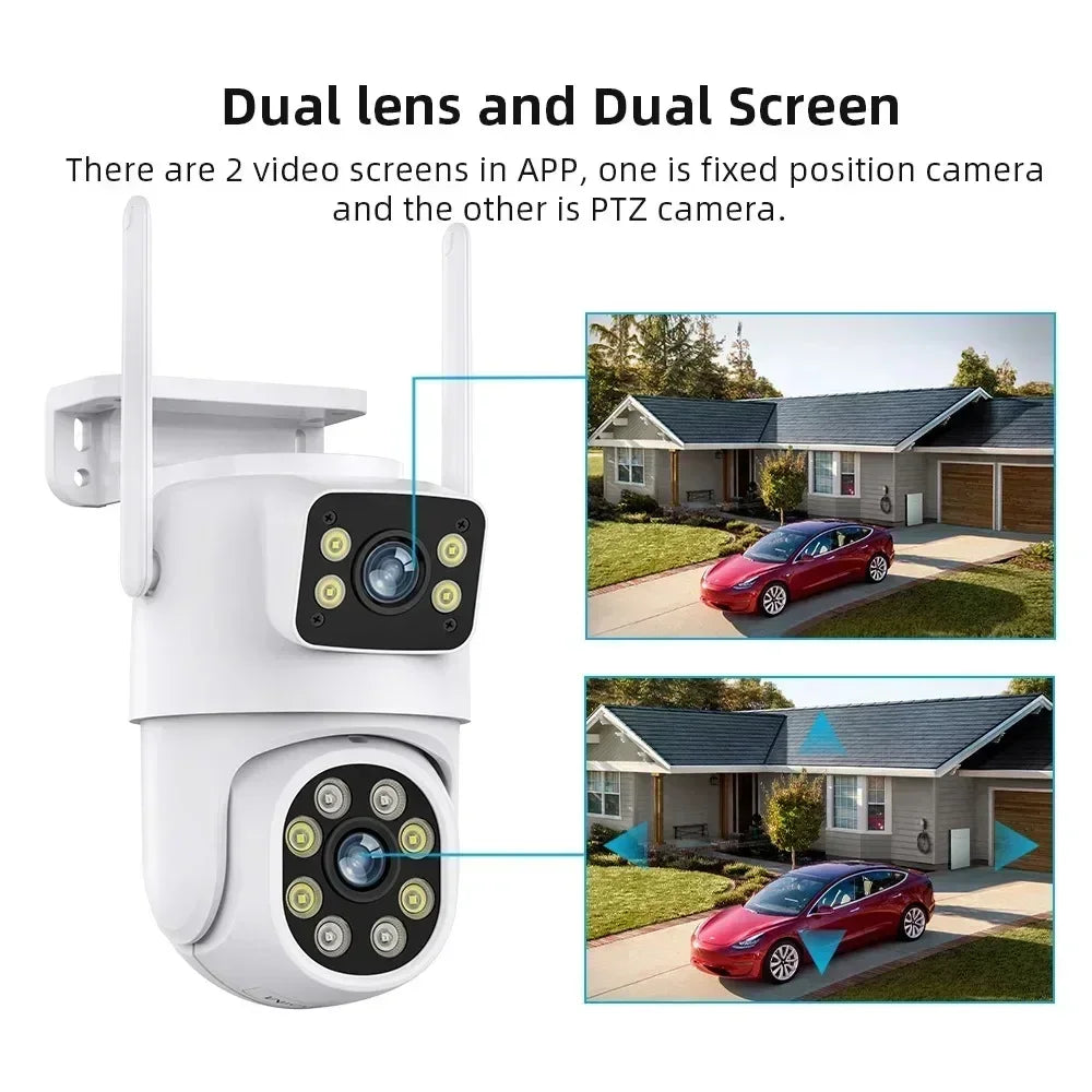 Dual Lens Wireless Security Camera