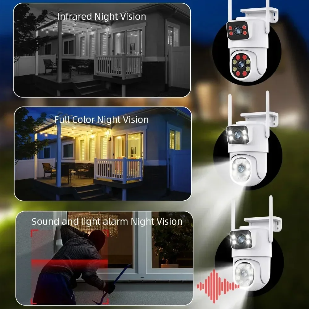 Dual Lens Wireless Security Camera
