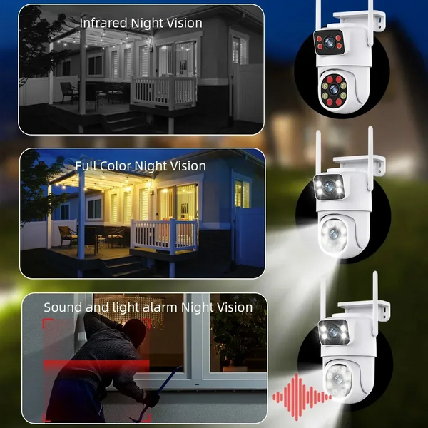 Dual Lens Wireless Security Camera