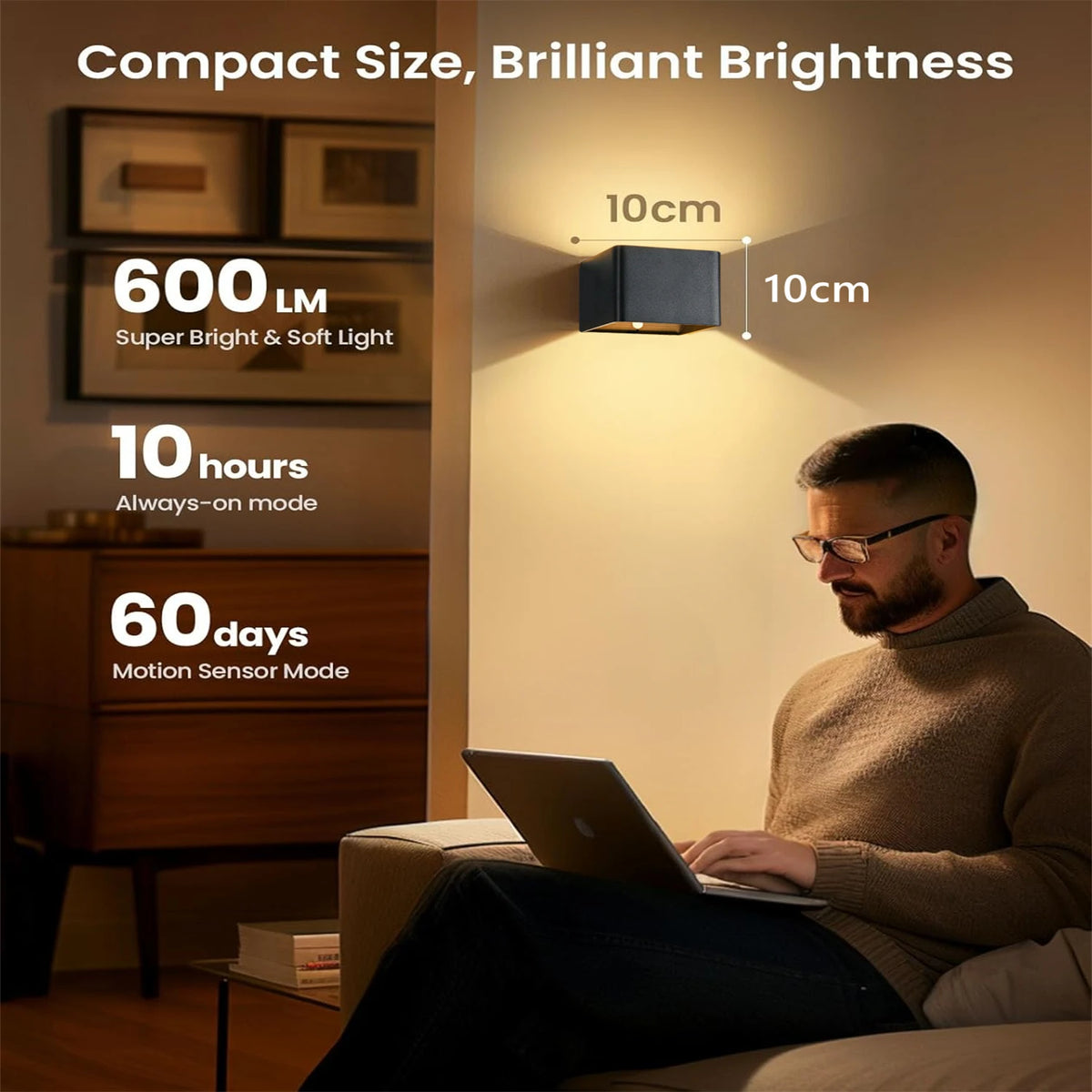 Wireless Motion Sensor Wall Light