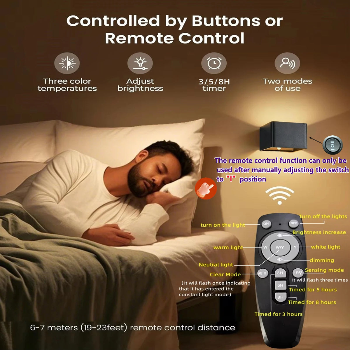 Wireless Motion Sensor Wall Light