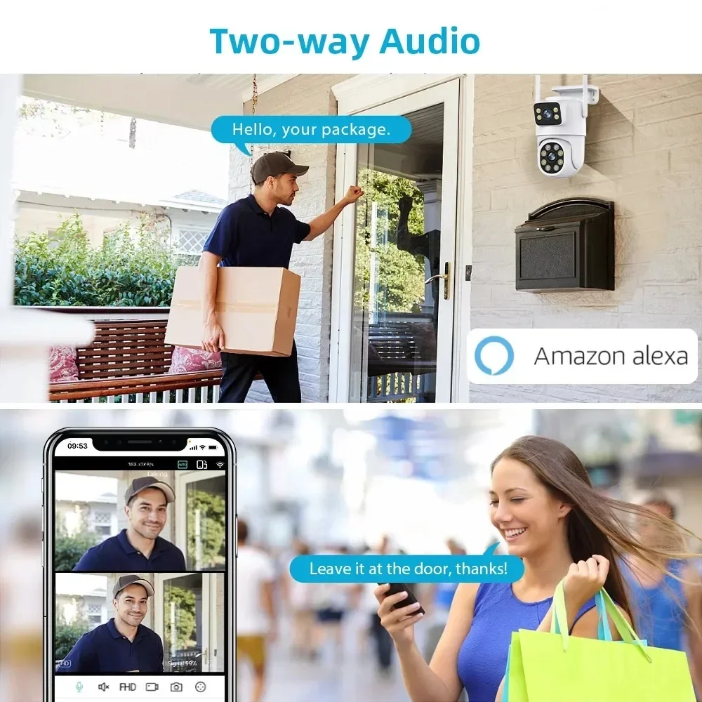 Dual Lens Wireless Security Camera