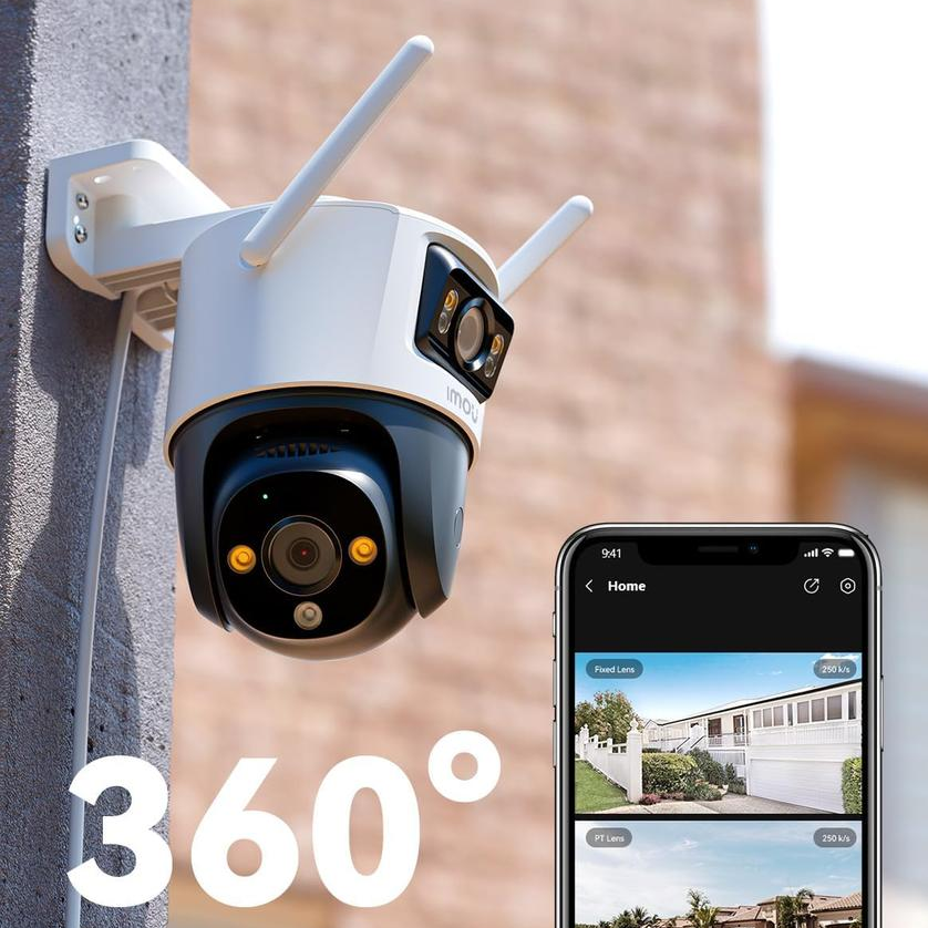 Wireless Dual Lens Outdoor Security Camera